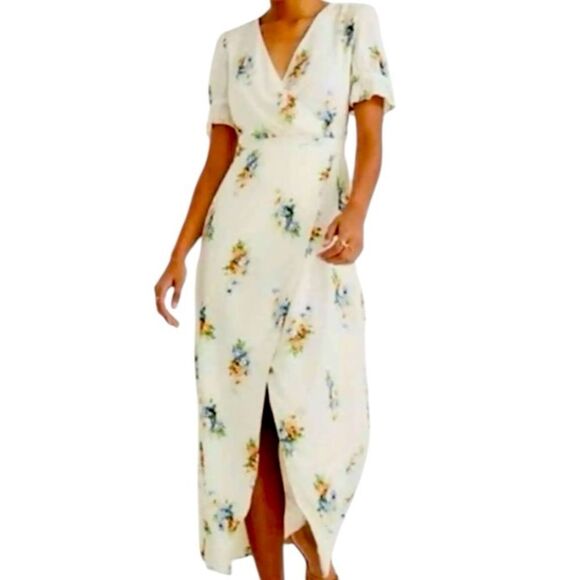 Madewell Ruffle-Sleeve Floral Maxi Dress in Classic corsage Size 14 NWT 📦 - Picture 1 of 11